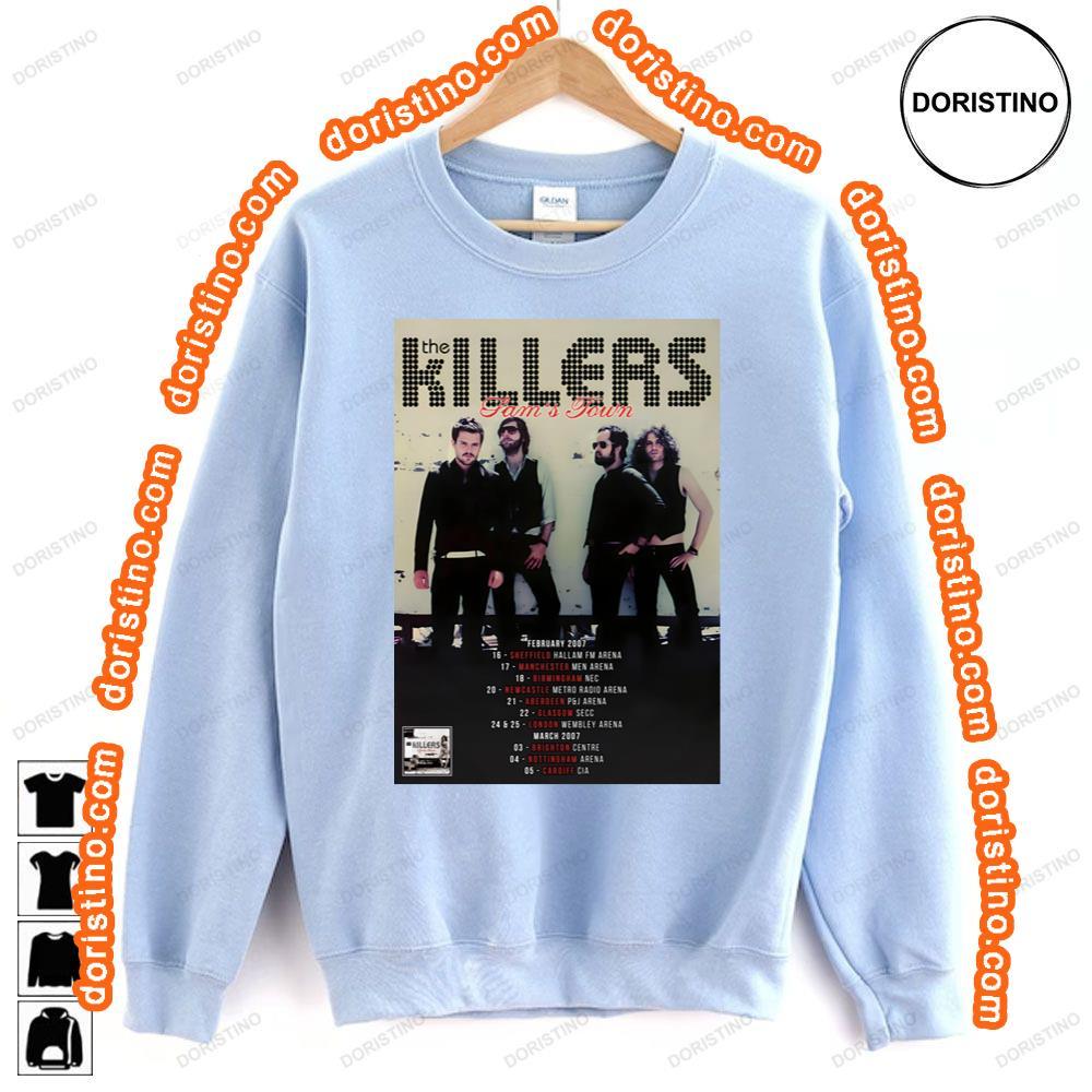 The Killers Sams Town 2007 Uk Arena Tour Shirt