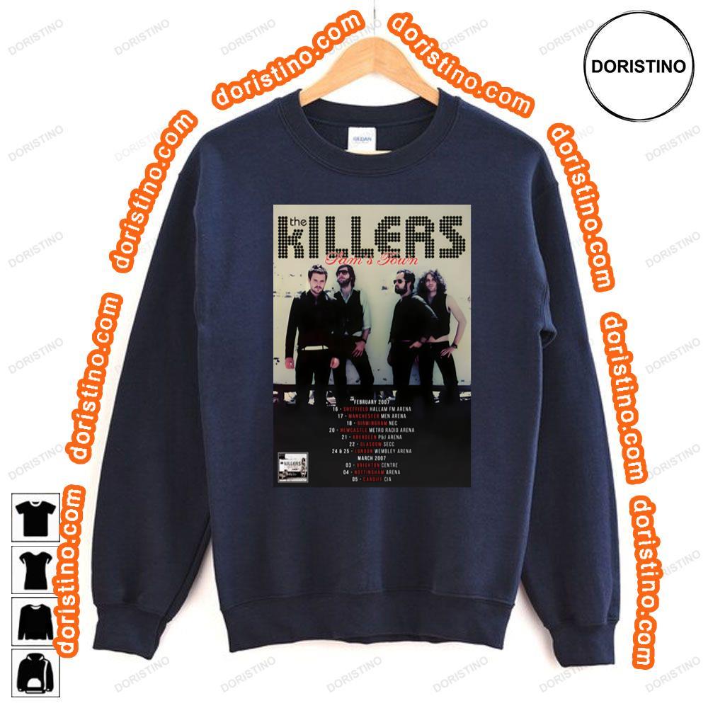 The Killers Sams Town 2007 Uk Arena Tour Shirt The Killers Sams Town 2007 Uk Arena Tour Shirt