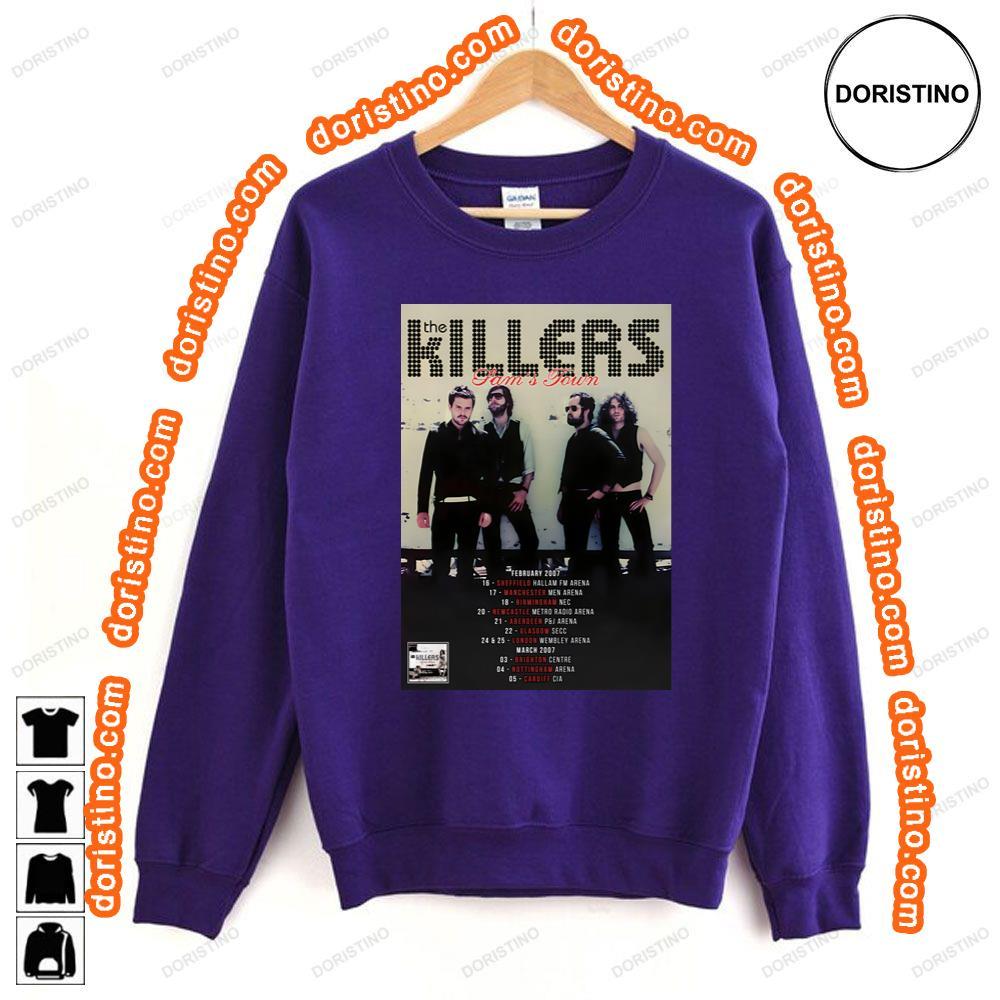 The Killers Sams Town 2007 Uk Arena Tour Shirt The Killers Sams Town 2007 Uk Arena Tour Shirt