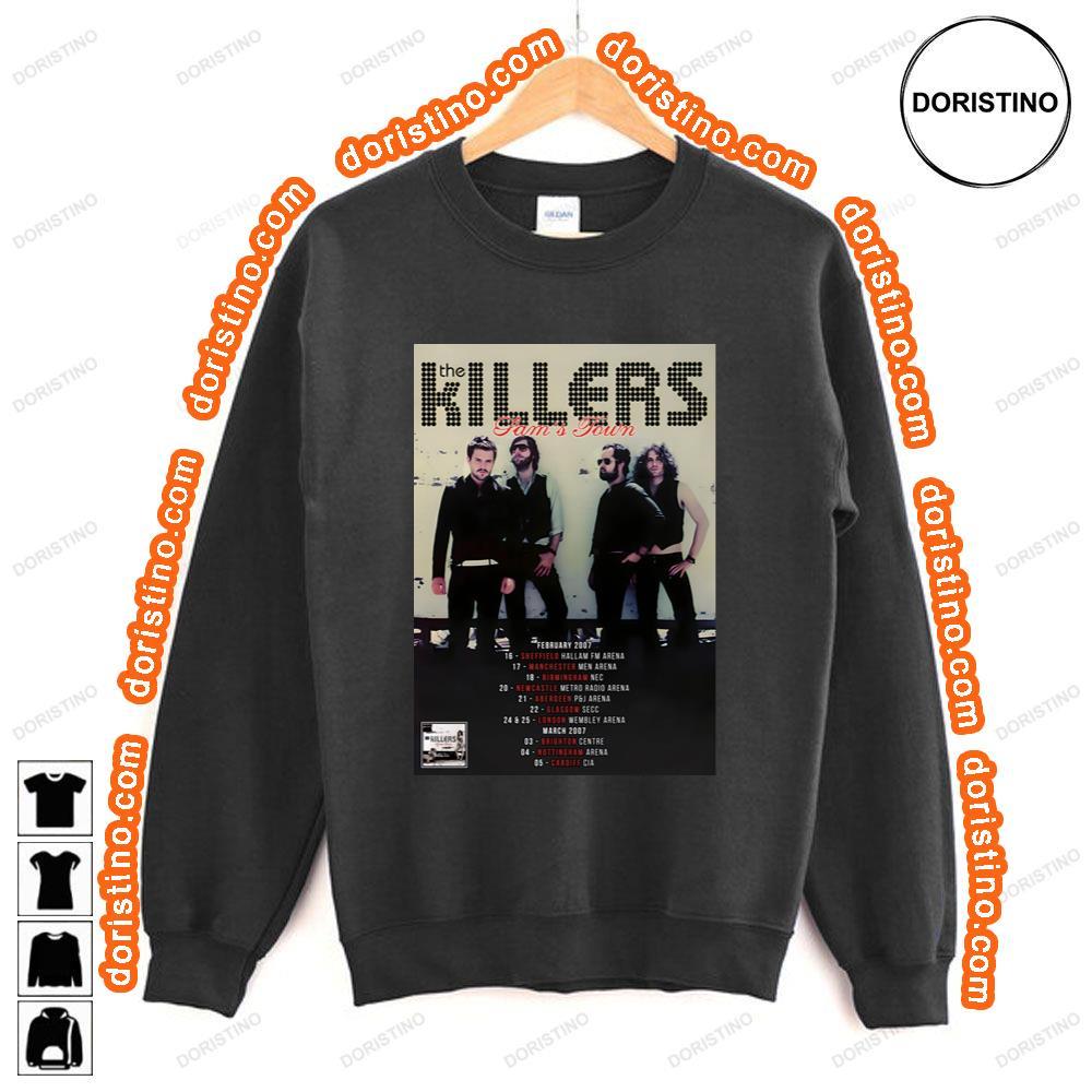 The Killers Sams Town 2007 Uk Arena Tour Shirt The Killers Sams Town 2007 Uk Arena Tour Shirt