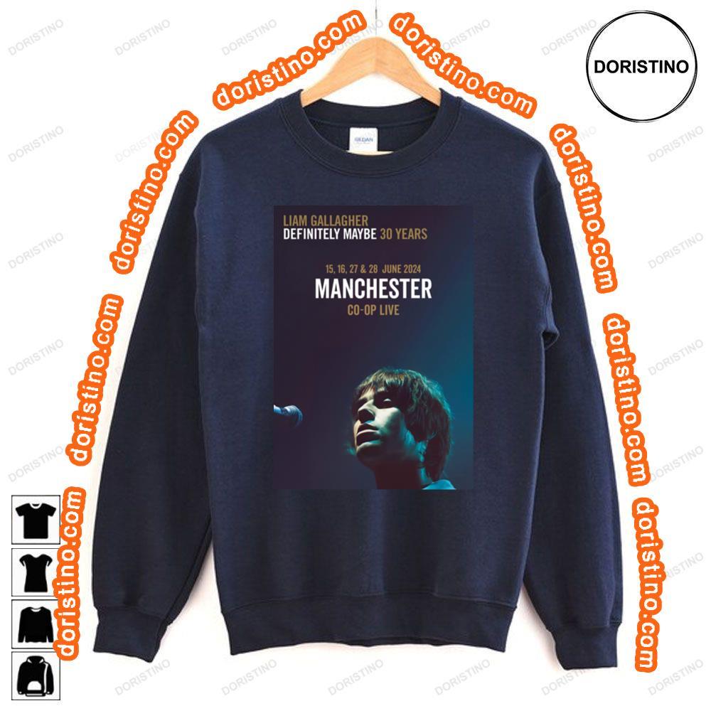 Liam Gallagher Definitely Maybe 2024 Uk Manchester Co Op Live Shirt Liam Gallagher Definitely Maybe 2024 Uk Manchester Co Op Live Shirt