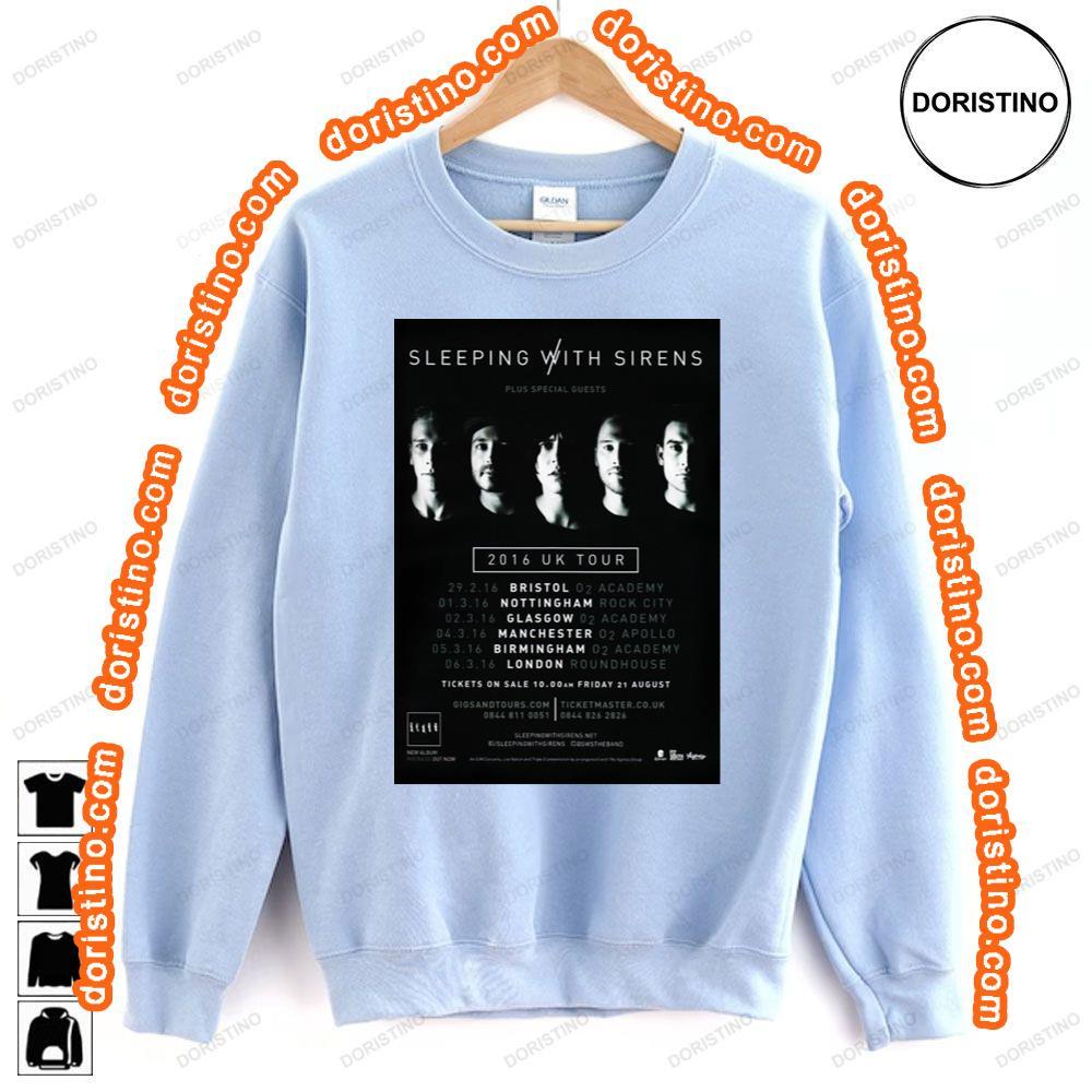 Sleeping With Sirens Madness 2016 Uk Tour Shirt Sleeping With Sirens Madness 2016 Uk Tour Shirt