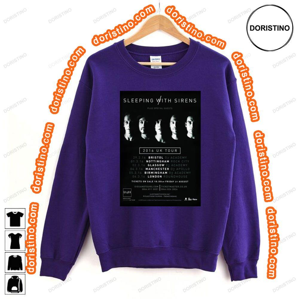 Sleeping With Sirens Madness 2016 Uk Tour Shirt Sleeping With Sirens Madness 2016 Uk Tour Shirt