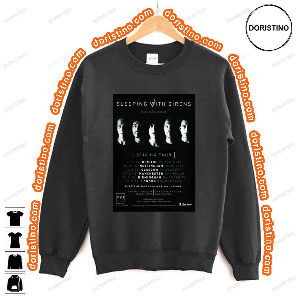 Sleeping With Sirens Madness 2016 Uk Tour Shirt Sleeping With Sirens Madness 2016 Uk Tour Shirt