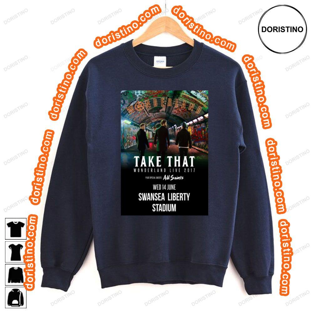 Take That Wonderland Live 2017 Swansea Liberty Stadium Tshirt Take That Wonderland Live 2017 Swansea Liberty Stadium Tshirt