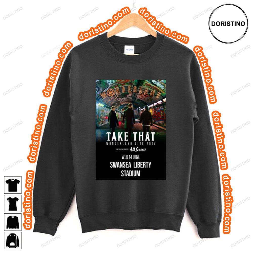Take That Wonderland Live 2017 Swansea Liberty Stadium Tshirt Take That Wonderland Live 2017 Swansea Liberty Stadium Tshirt