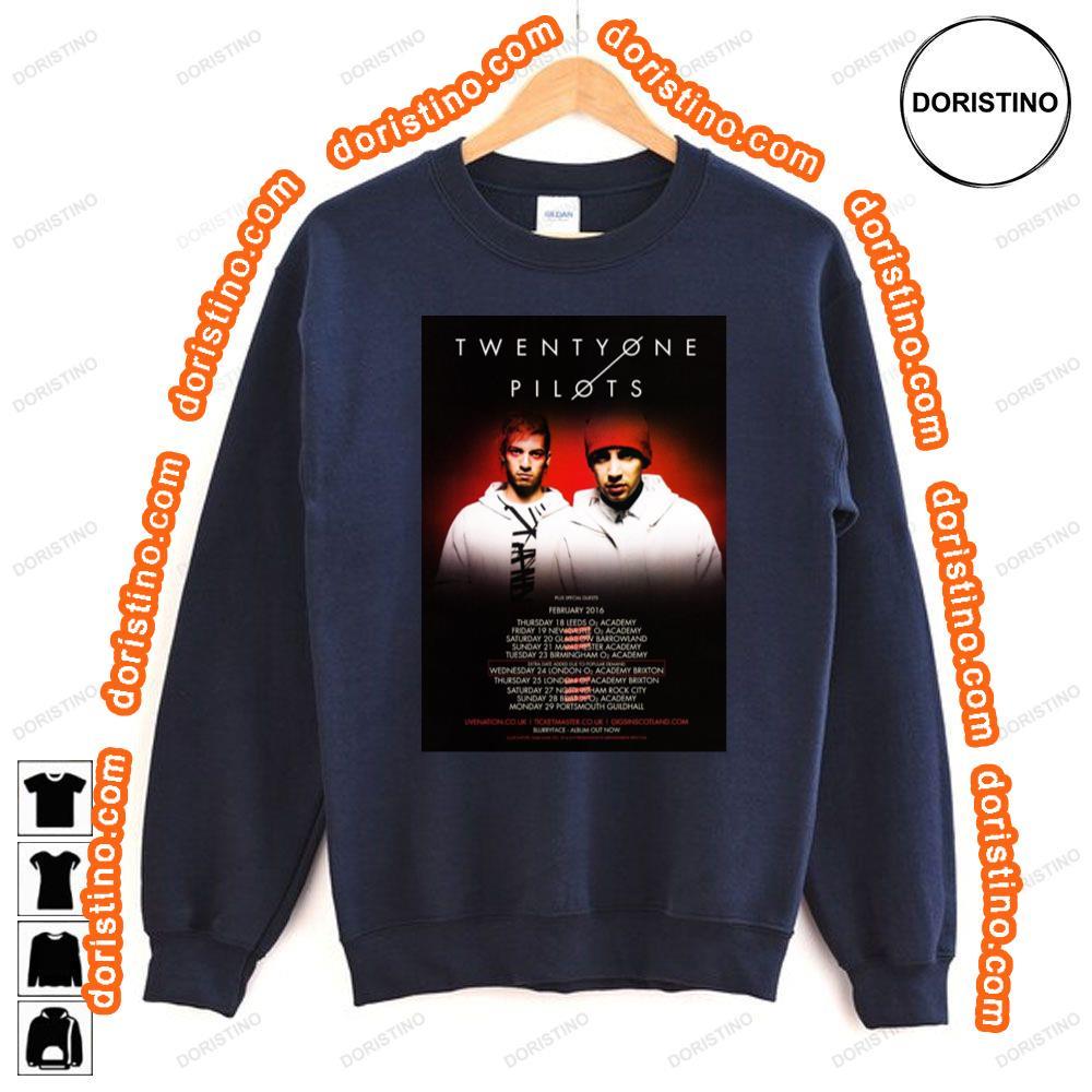 Twenty One Pilots Blurryface 2016 Uk Tour Tshirt Twenty One Pilots Blurryface 2016 Uk Tour Tshirt