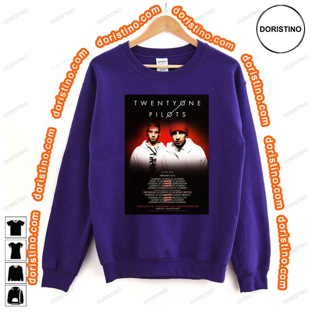 Twenty One Pilots Blurryface 2016 Uk Tour Tshirt Twenty One Pilots Blurryface 2016 Uk Tour Tshirt