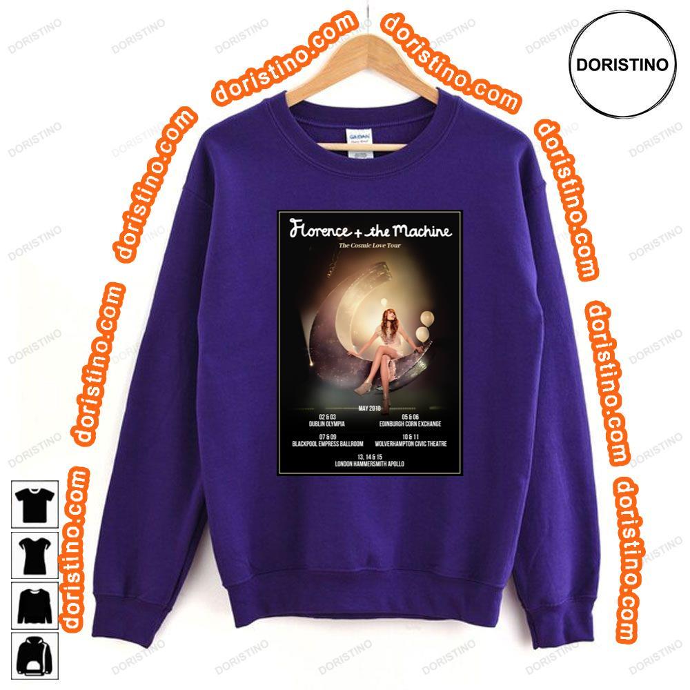 Florence The Machine Lungs The Cosmic Love 2010 Uk Tour Tshirt Florence The Machine Lungs The Cosmic Love 2010 Uk Tour Tshirt