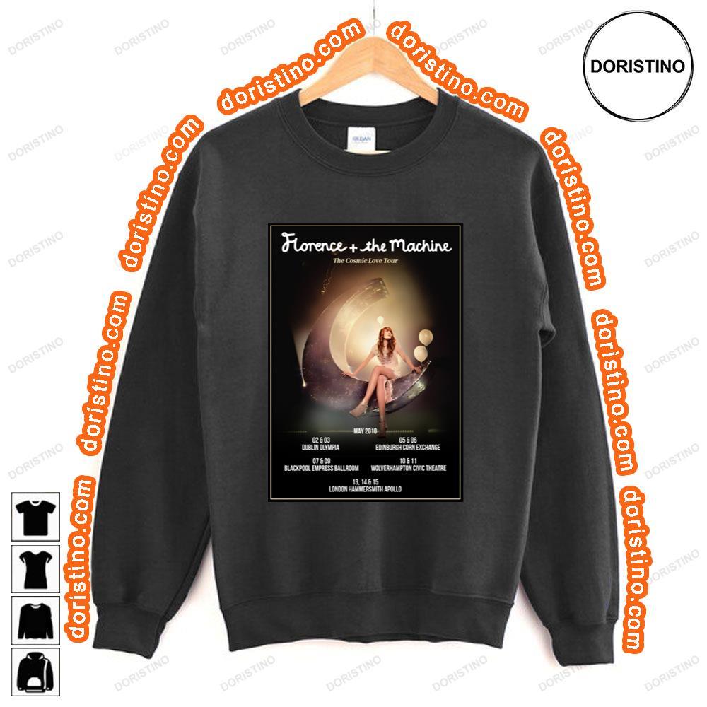 Florence The Machine Lungs The Cosmic Love 2010 Uk Tour Tshirt Florence The Machine Lungs The Cosmic Love 2010 Uk Tour Tshirt