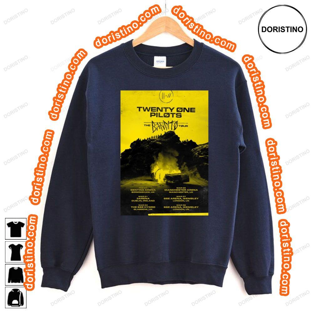 Twenty One Pilots Trench Uk 2019 The Bandito Tour Tshirt Twenty One Pilots Trench Uk 2019 The Bandito Tour Tshirt