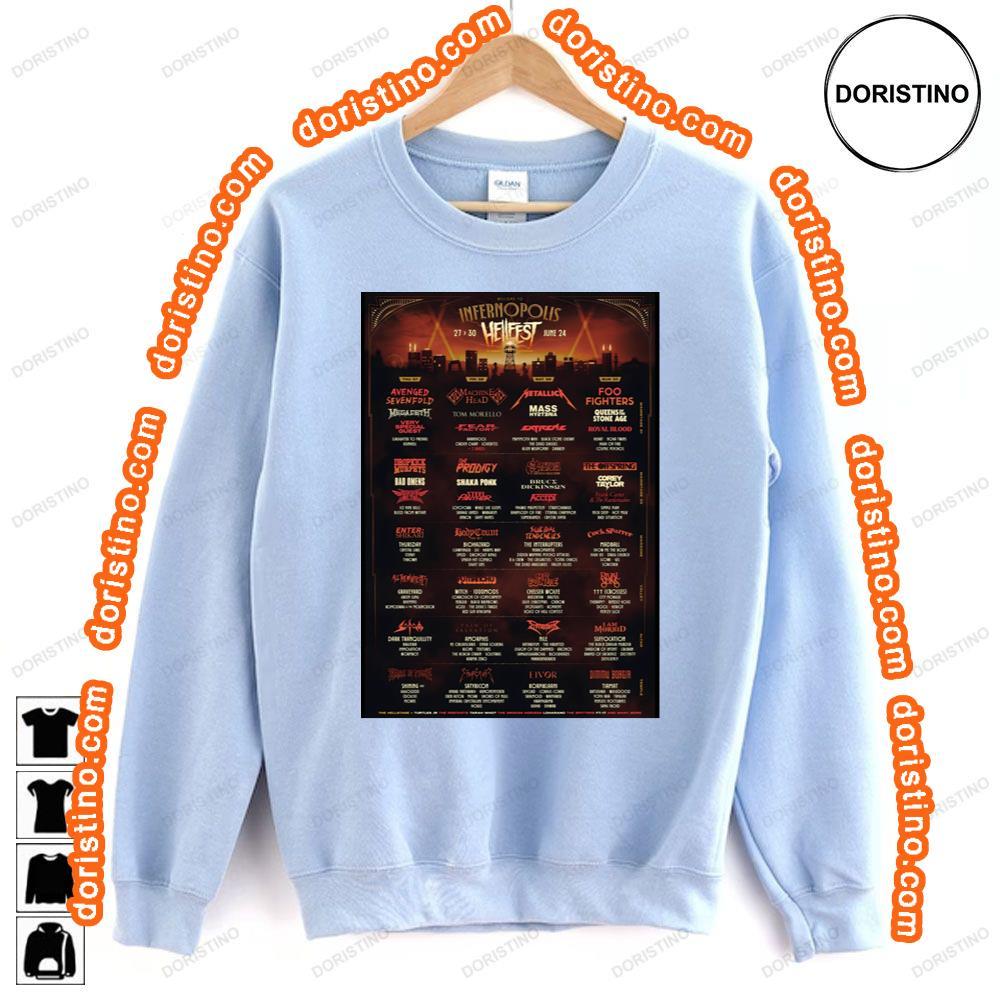 Hell Fest 2024 Festival Full Line Up Tshirt Hell Fest 2024 Festival Full Line Up Tshirt