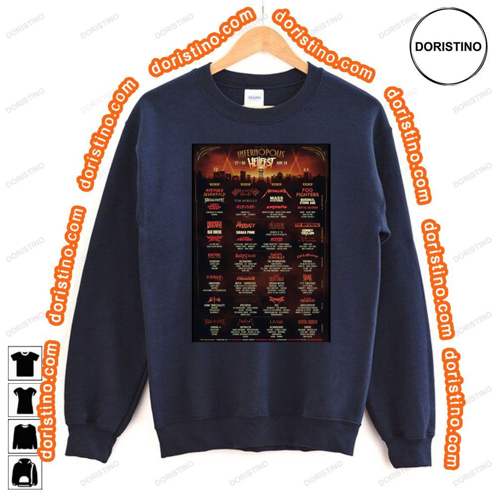 Hell Fest 2024 Festival Full Line Up Tshirt Hell Fest 2024 Festival Full Line Up Tshirt