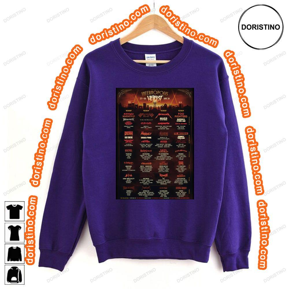 Hell Fest 2024 Festival Full Line Up Tshirt Hell Fest 2024 Festival Full Line Up Tshirt
