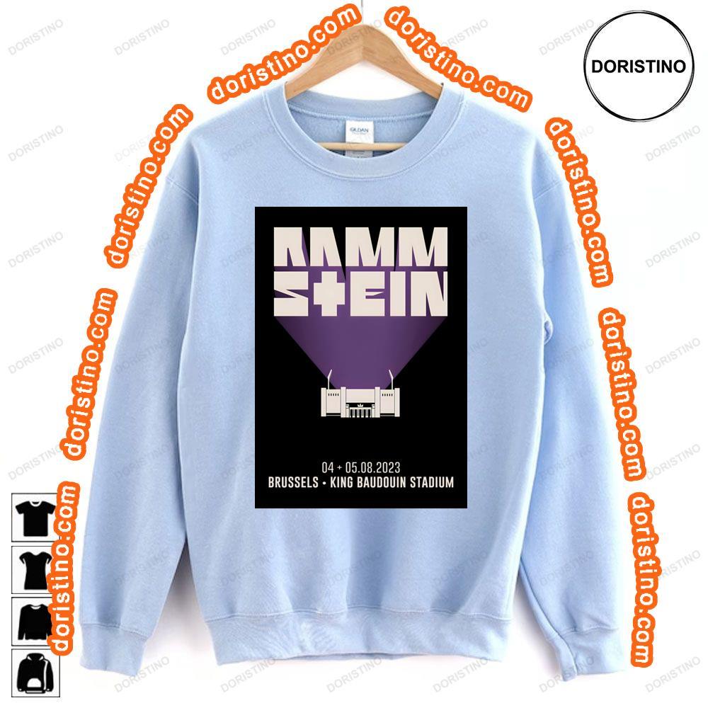Rammstein Europe 2023 Belgium Brussels King Baudouin Stad Shirt Rammstein Europe 2023 Belgium Brussels King Baudouin Stad Shirt
