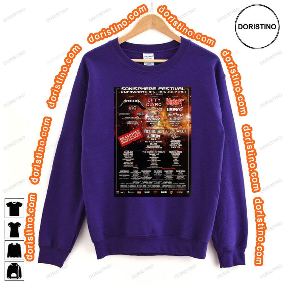 Sonisphere 2011 Metallica Slipknot Shirt Sonisphere 2011 Metallica Slipknot Shirt