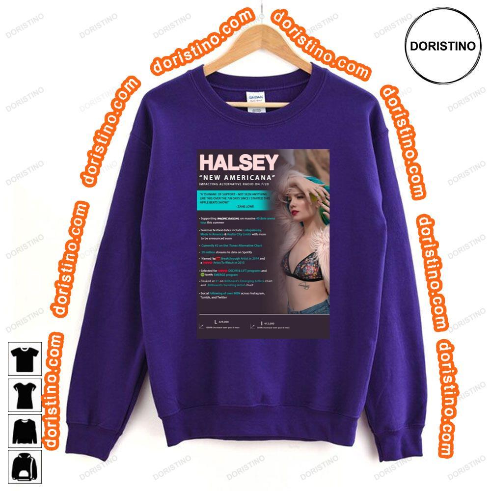 Halsey New Americana Tshirt Halsey New Americana Tshirt