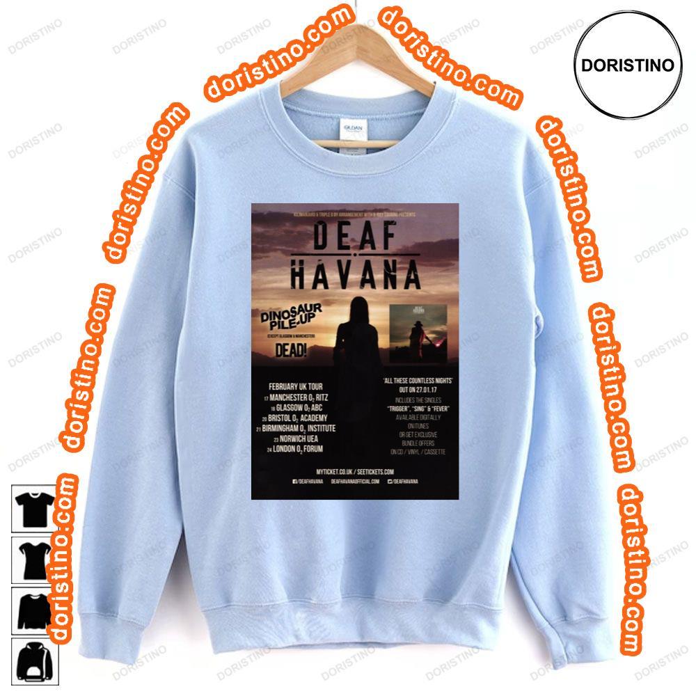 Deaf Havana All These Countless Nights Feb 2017 Uk Tour Shirt Deaf Havana All These Countless Nights Feb 2017 Uk Tour Shirt