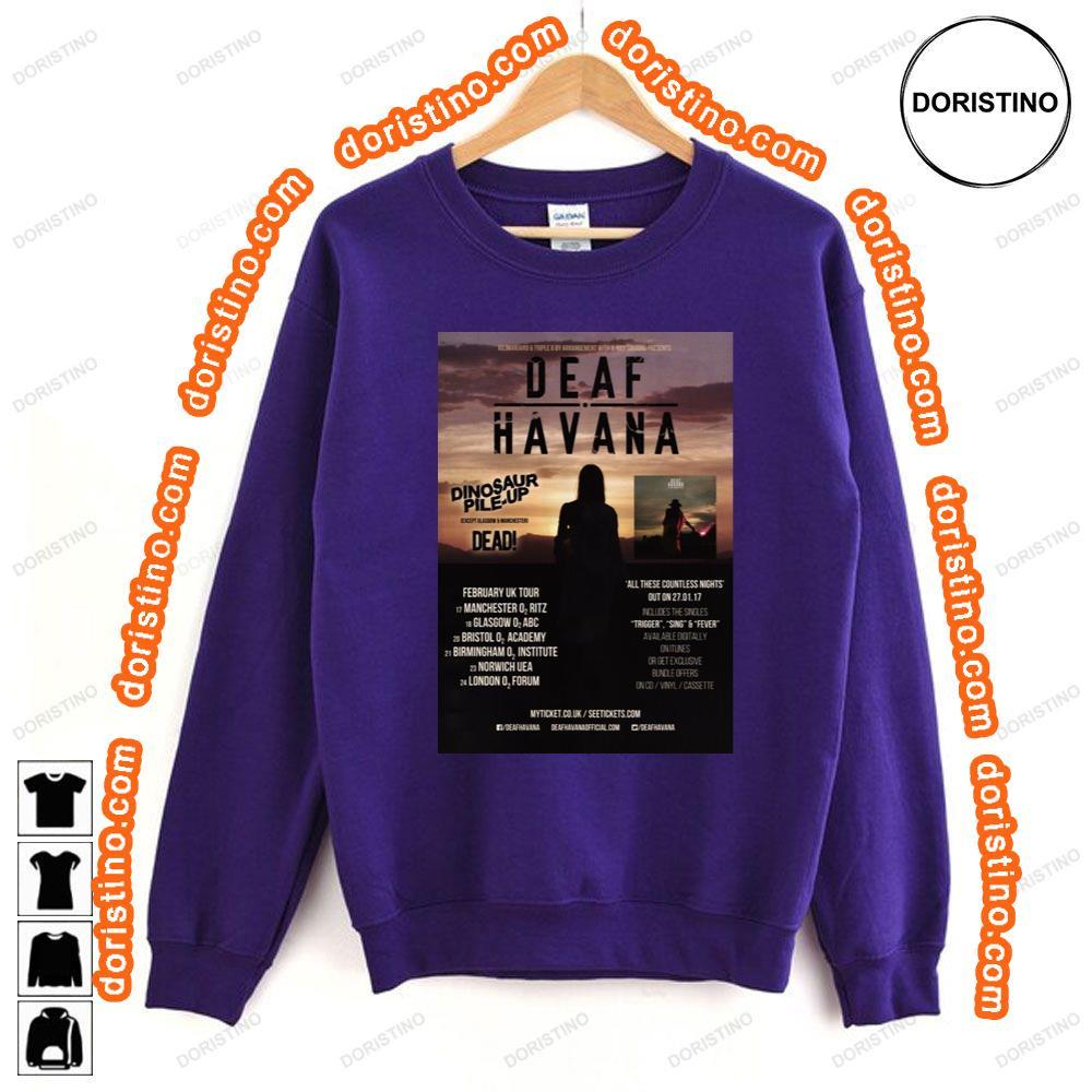 Deaf Havana All These Countless Nights Feb 2017 Uk Tour Shirt Deaf Havana All These Countless Nights Feb 2017 Uk Tour Shirt