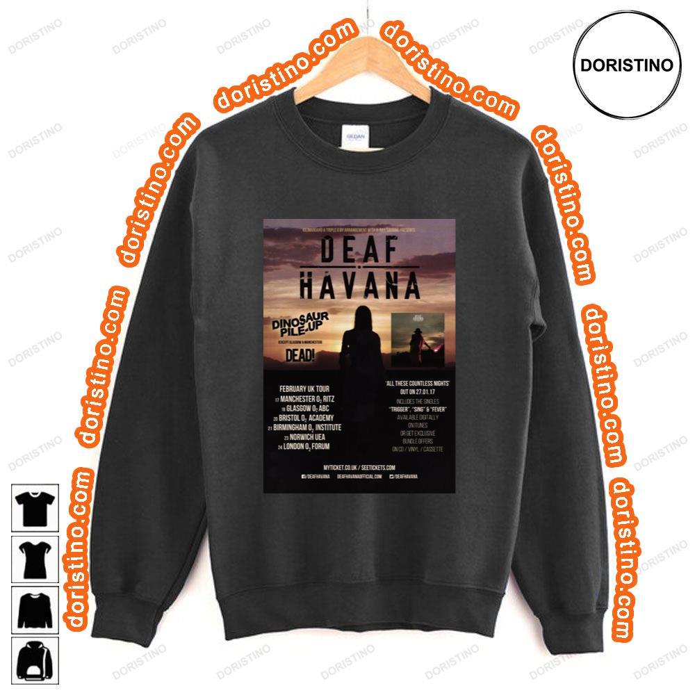 Deaf Havana All These Countless Nights Feb 2017 Uk Tour Shirt Deaf Havana All These Countless Nights Feb 2017 Uk Tour Shirt