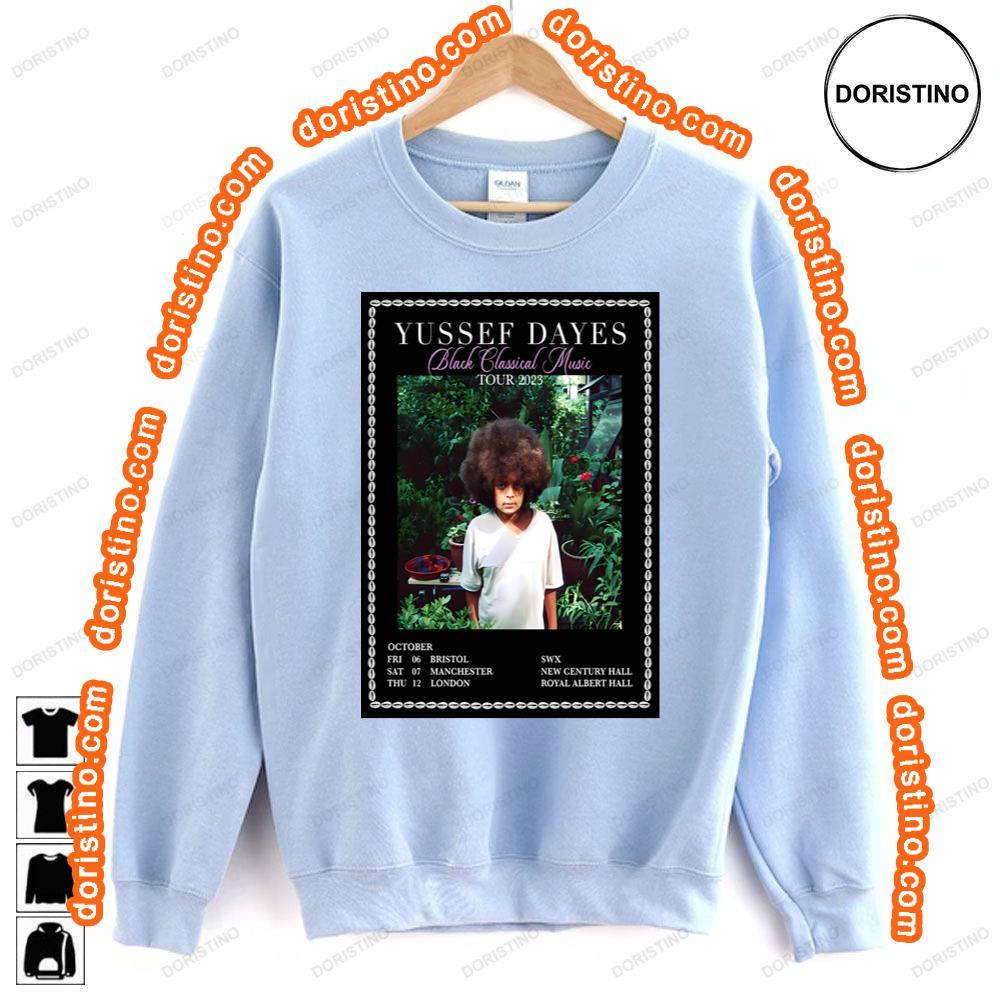 Yussef Dayes Black Al Music 2023 Uk Tour Tshirt Yussef Dayes Black Al Music 2023 Uk Tour Tshirt