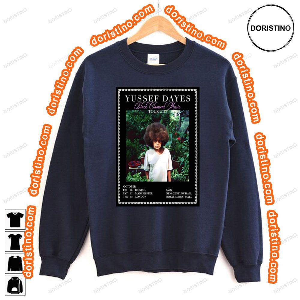 Yussef Dayes Black Al Music 2023 Uk Tour Tshirt Yussef Dayes Black Al Music 2023 Uk Tour Tshirt
