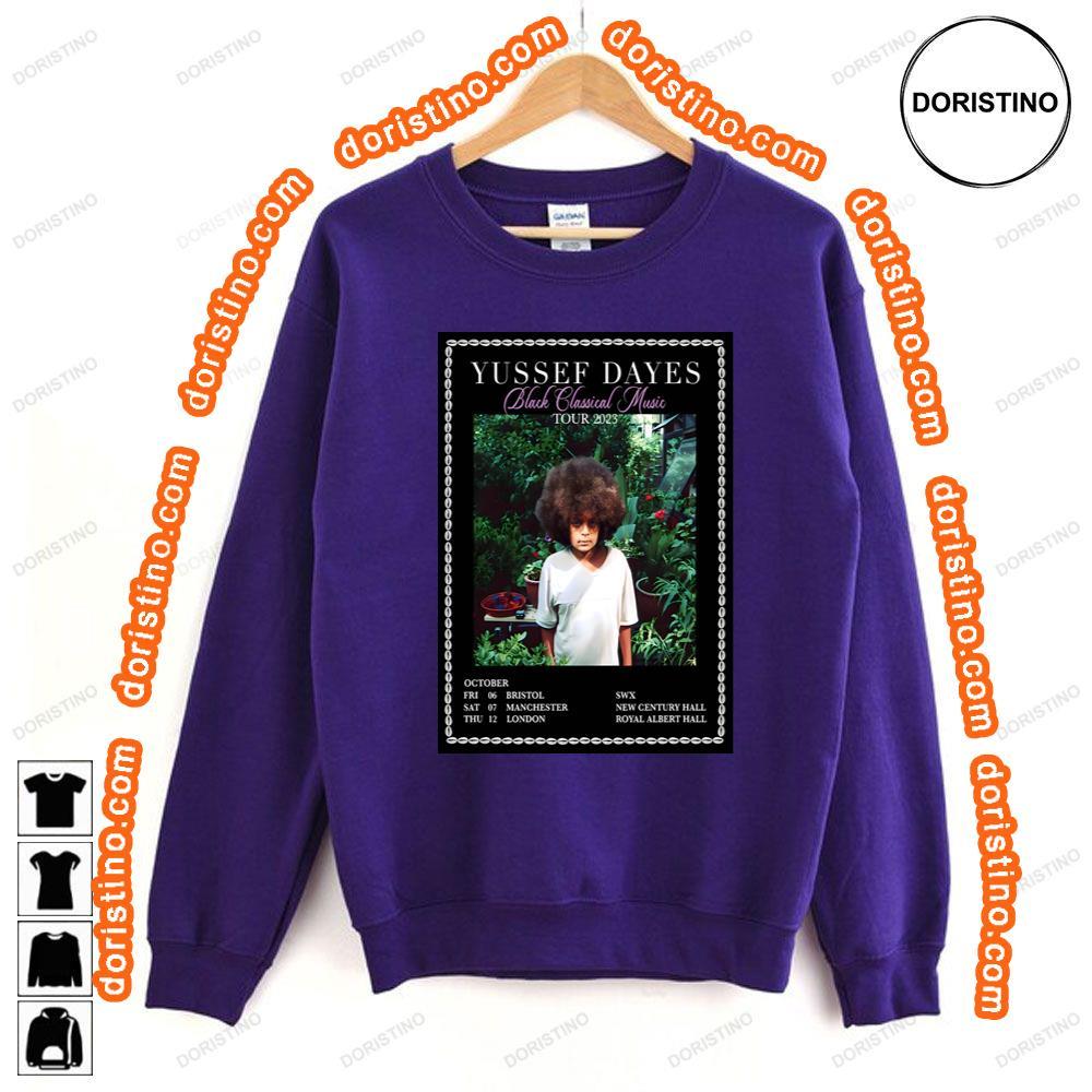 Yussef Dayes Black Al Music 2023 Uk Tour Tshirt Yussef Dayes Black Al Music 2023 Uk Tour Tshirt