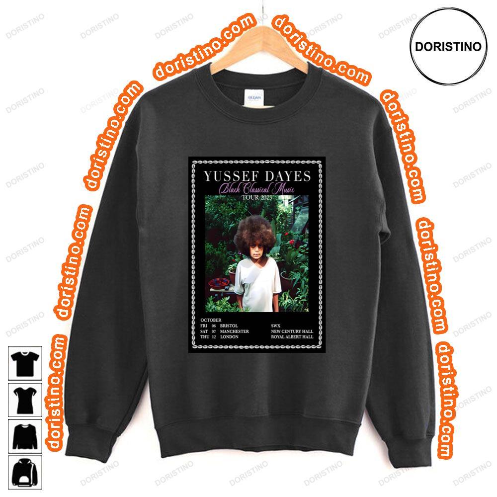 Yussef Dayes Black Al Music 2023 Uk Tour Tshirt Yussef Dayes Black Al Music 2023 Uk Tour Tshirt