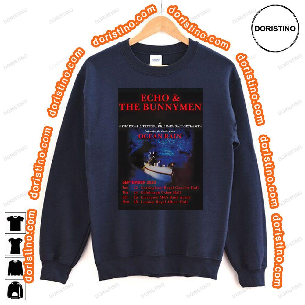 Echo The Bunneymen The Royal Philharmonic Orchestra 2023 Uk Tour Tshirt Echo The Bunneymen The Royal Philharmonic Orchestra 2023 Uk Tour Tshirt