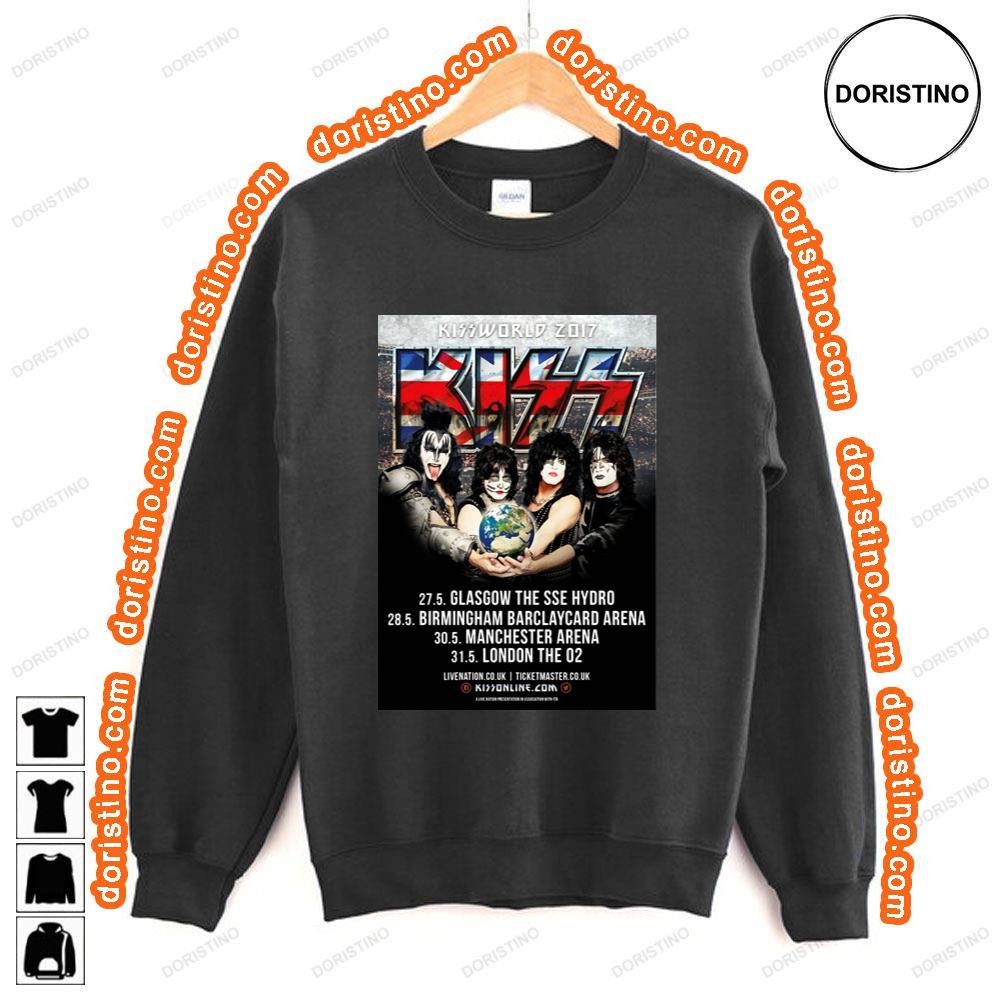 Kiss Kissworld 2017 Uk Tour Awesome Shirt Kiss Kissworld 2017 Uk Tour Awesome Shirt