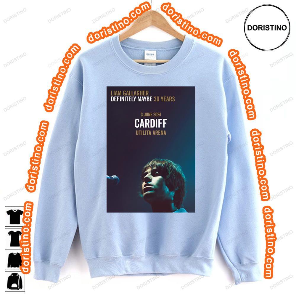 Liam Gallagher Definitely Maybe 2024 Uk Cardiff Utilia Arena Awesome Shirt Liam Gallagher Definitely Maybe 2024 Uk Cardiff Utilia Arena Awesome Shirt