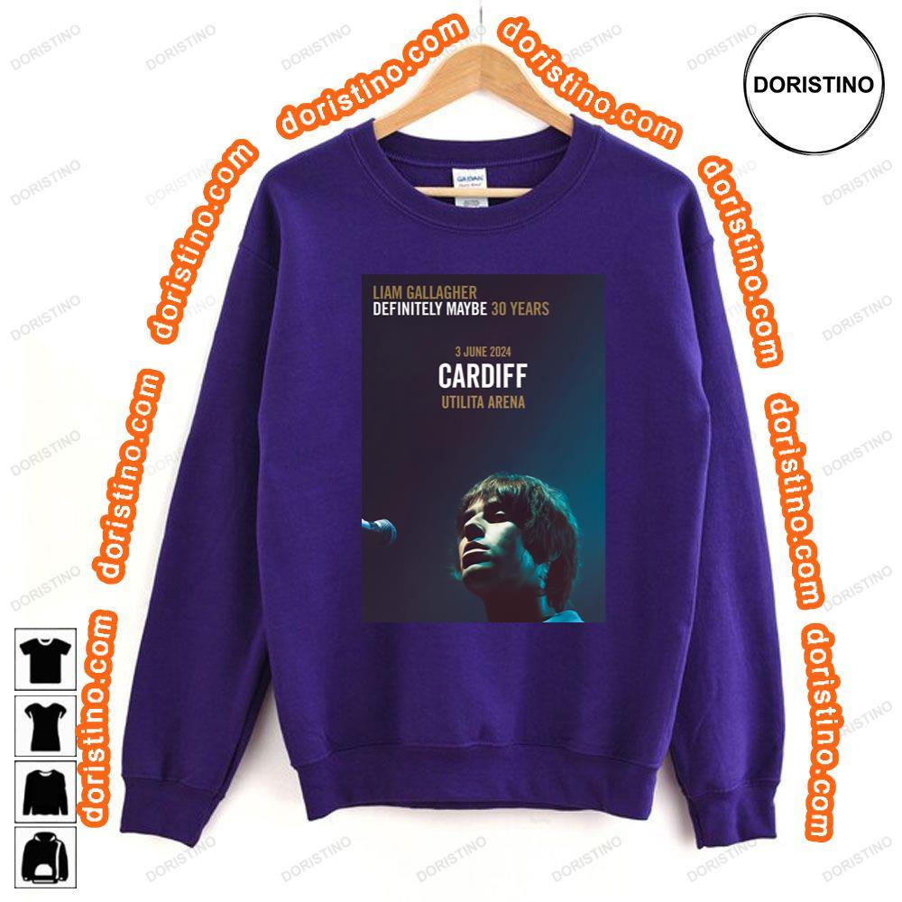 Liam Gallagher Definitely Maybe 2024 Uk Cardiff Utilia Arena Awesome Shirt Liam Gallagher Definitely Maybe 2024 Uk Cardiff Utilia Arena Awesome Shirt