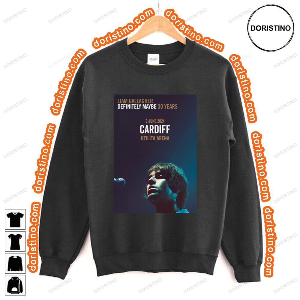 Liam Gallagher Definitely Maybe 2024 Uk Cardiff Utilia Arena Awesome Shirt Liam Gallagher Definitely Maybe 2024 Uk Cardiff Utilia Arena Awesome Shirt