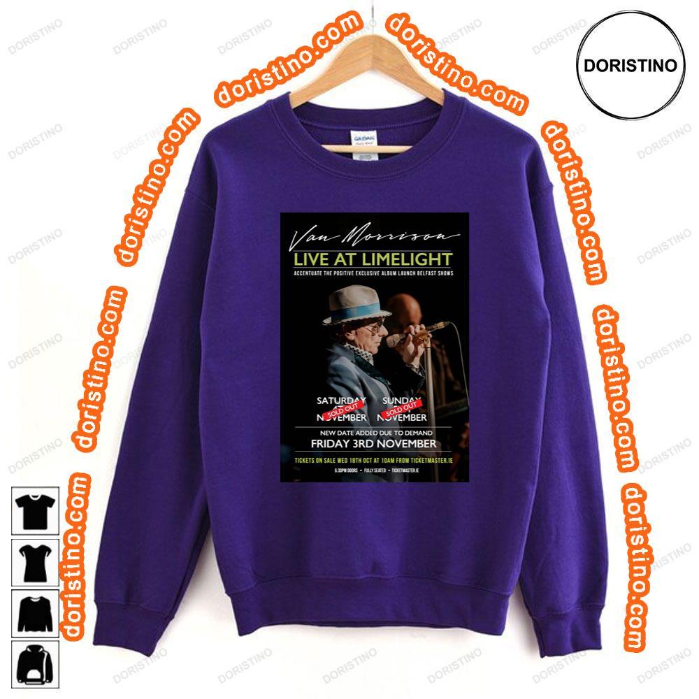 Van Morrison Live At Limelight 2023 Belfast Tour Tshirt Van Morrison Live At Limelight 2023 Belfast Tour Tshirt