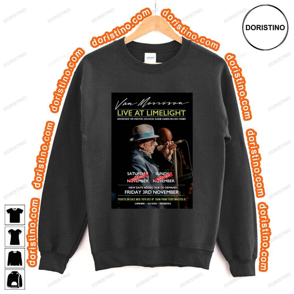 Van Morrison Live At Limelight 2023 Belfast Tour Tshirt Van Morrison Live At Limelight 2023 Belfast Tour Tshirt