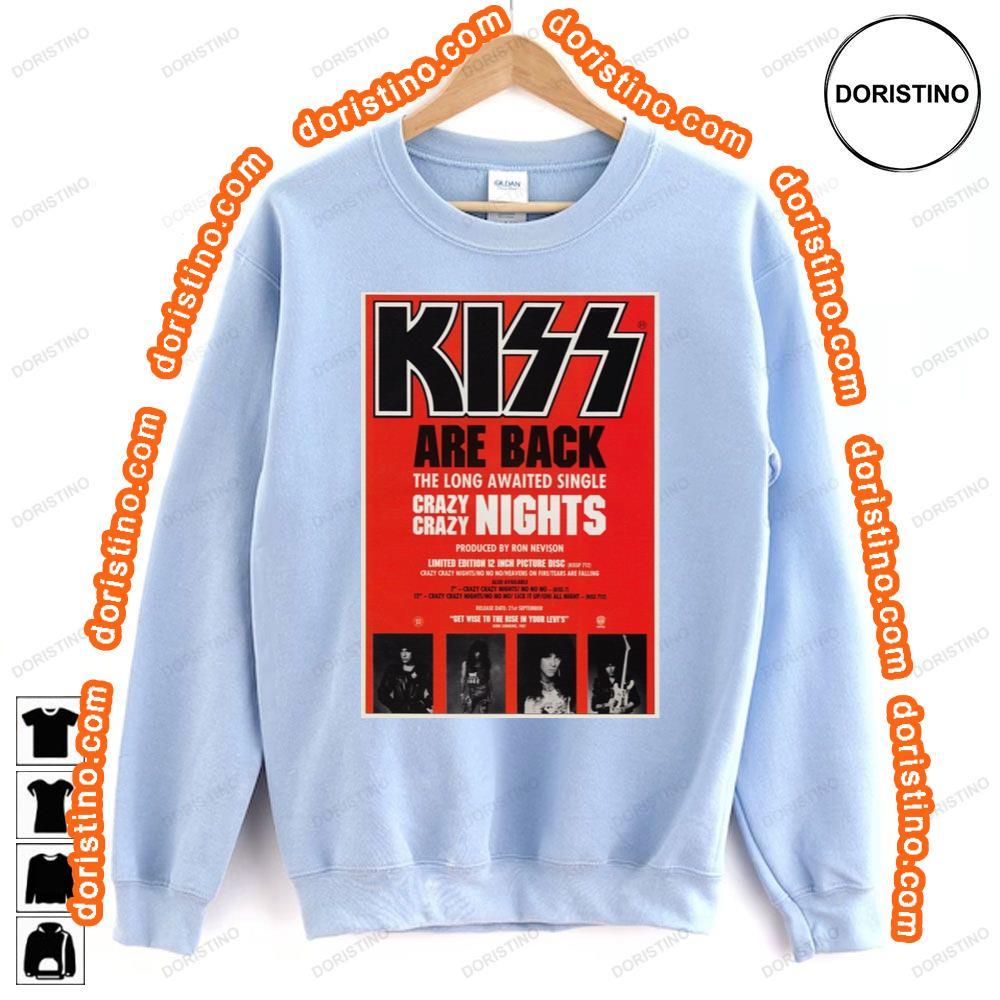 Kiss Crazy Crazy Nights Tshirt Kiss Crazy Crazy Nights Tshirt