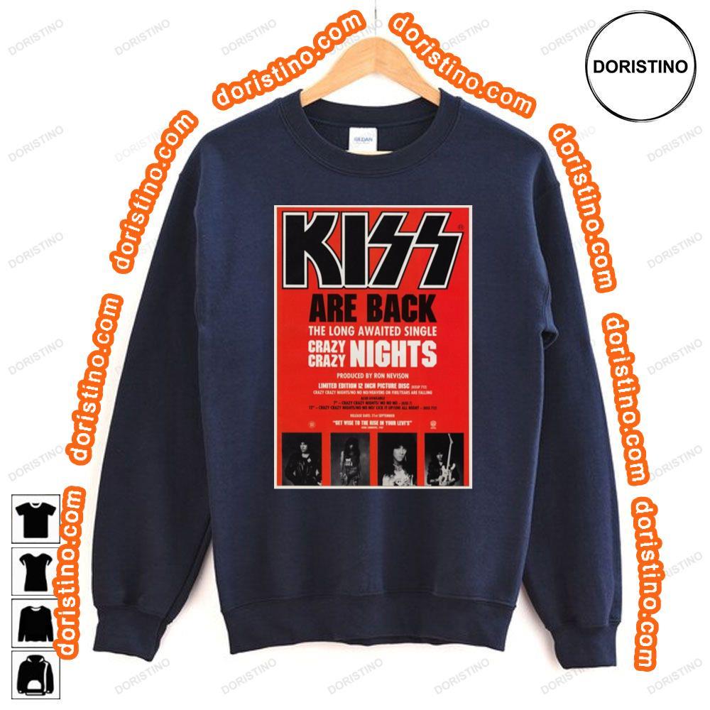 Kiss Crazy Crazy Nights Tshirt Kiss Crazy Crazy Nights Tshirt