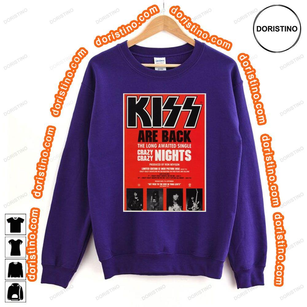 Kiss Crazy Crazy Nights Tshirt Kiss Crazy Crazy Nights Tshirt