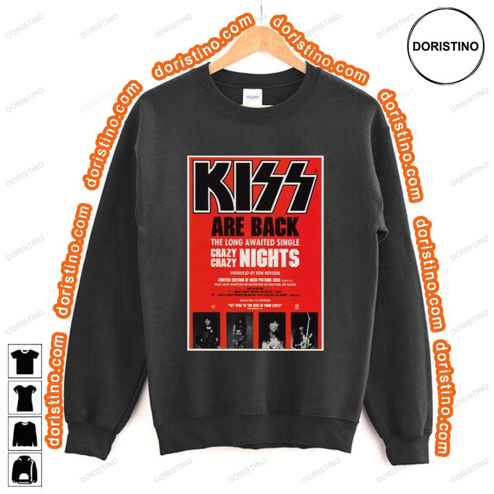 Kiss Crazy Crazy Nights Tshirt Kiss Crazy Crazy Nights Tshirt