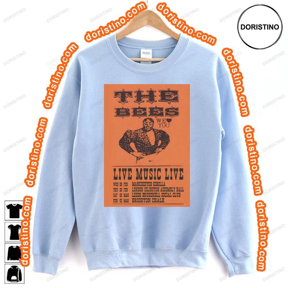 The Bees Band We Love You 2024 Live Music Tour Tshirt The Bees Band We Love You 2024 Live Music Tour Tshirt