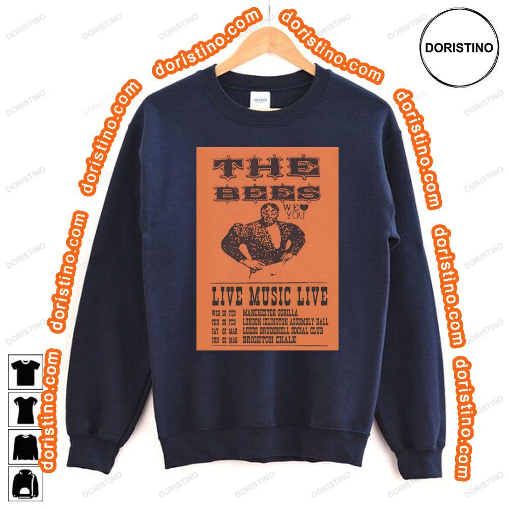 The Bees Band We Love You 2024 Live Music Tour Tshirt The Bees Band We Love You 2024 Live Music Tour Tshirt