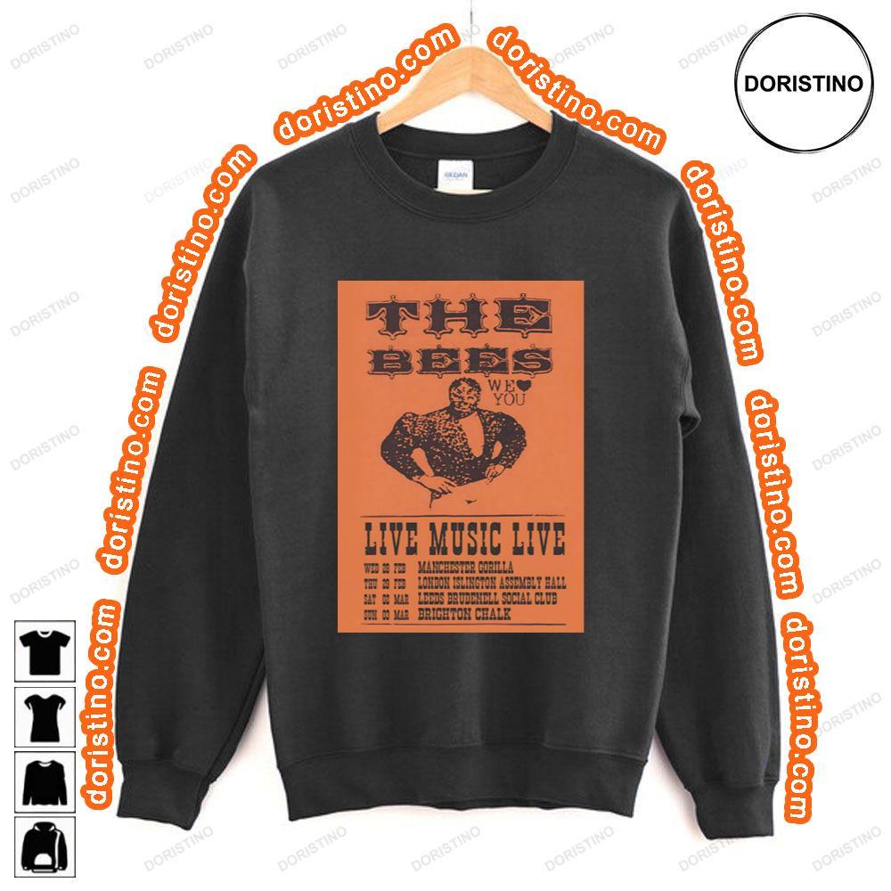 The Bees Band We Love You 2024 Live Music Tour Tshirt The Bees Band We Love You 2024 Live Music Tour Tshirt
