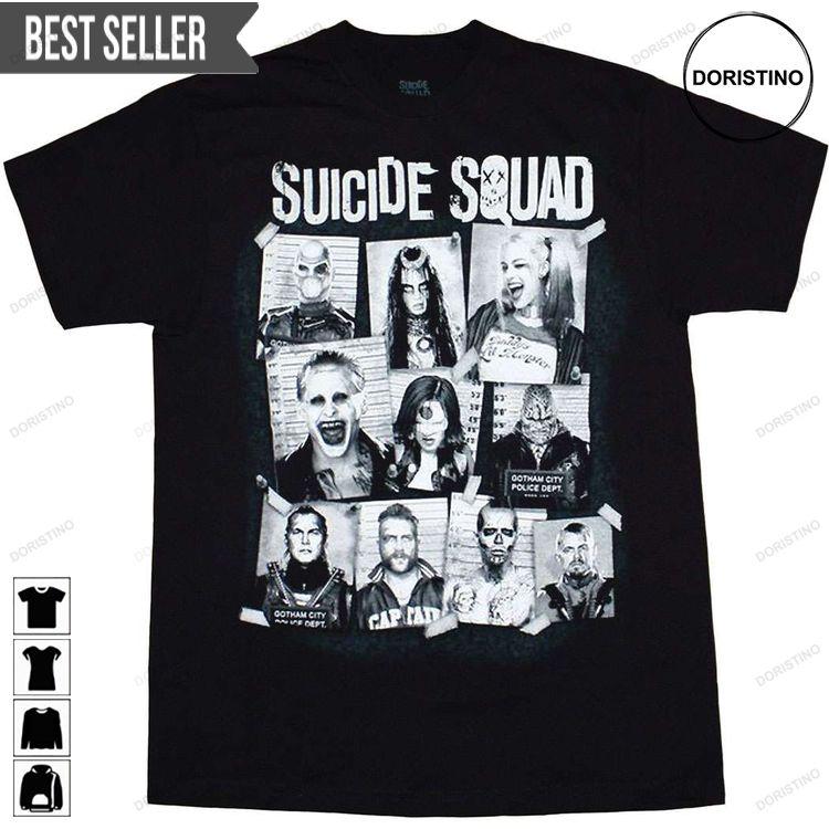 Suicide Squad Mug Shots Unisex Tshirt Suicide Squad Mug Shots Unisex Tshirt
