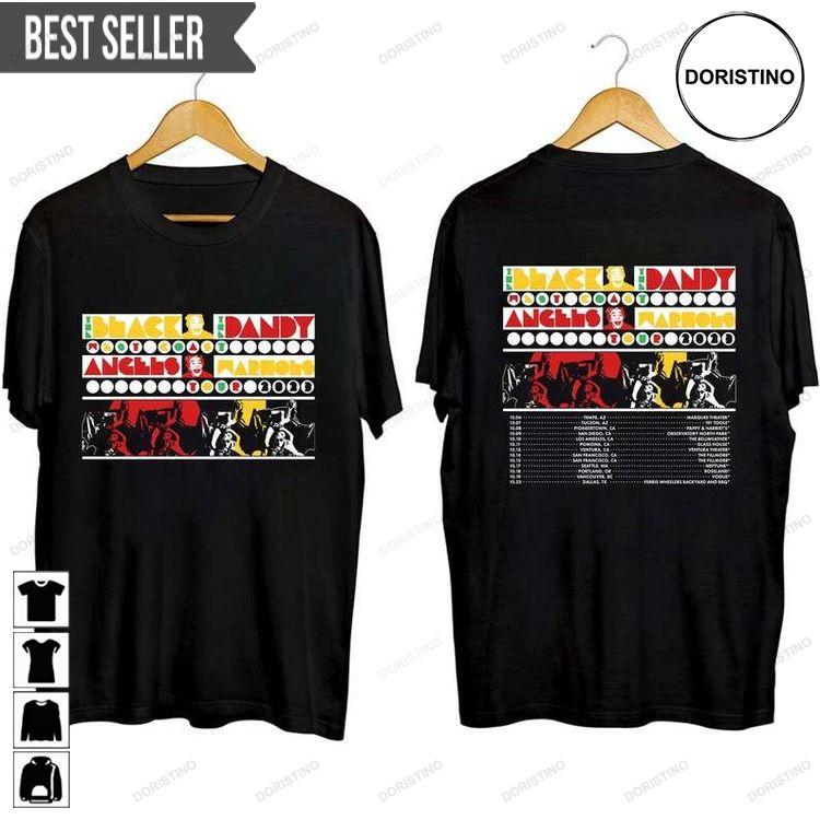 The Black Angels With The Dandy Warhols Tour 2023 Short-sleeve Shirt The Black Angels With The Dandy Warhols Tour 2023 Short-sleeve Shirt