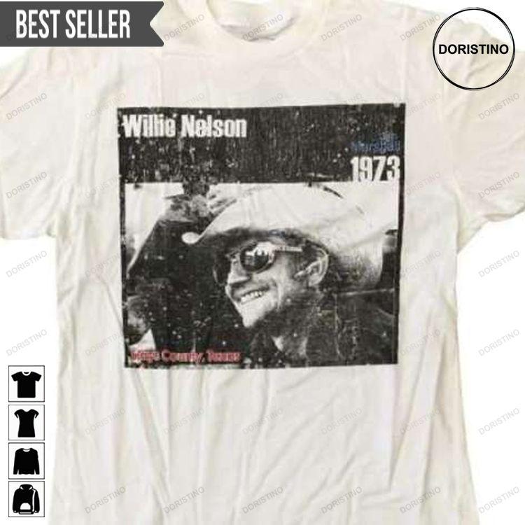 Willie Nelson Cowboy 1973 Tshirt Willie Nelson Cowboy 1973 Tshirt