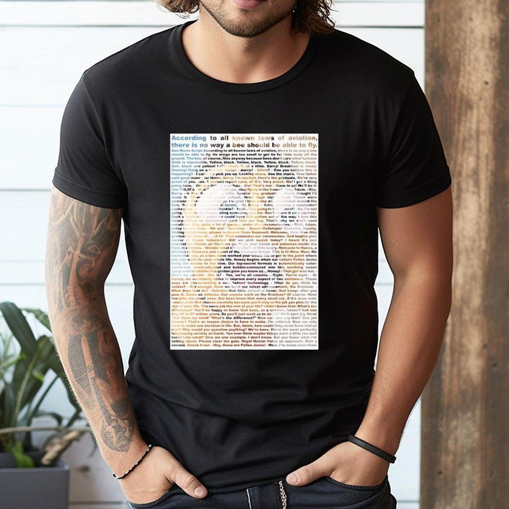 Entire Bee Movie Script Awesome Shirt Entire Bee Movie Script Awesome Shirt