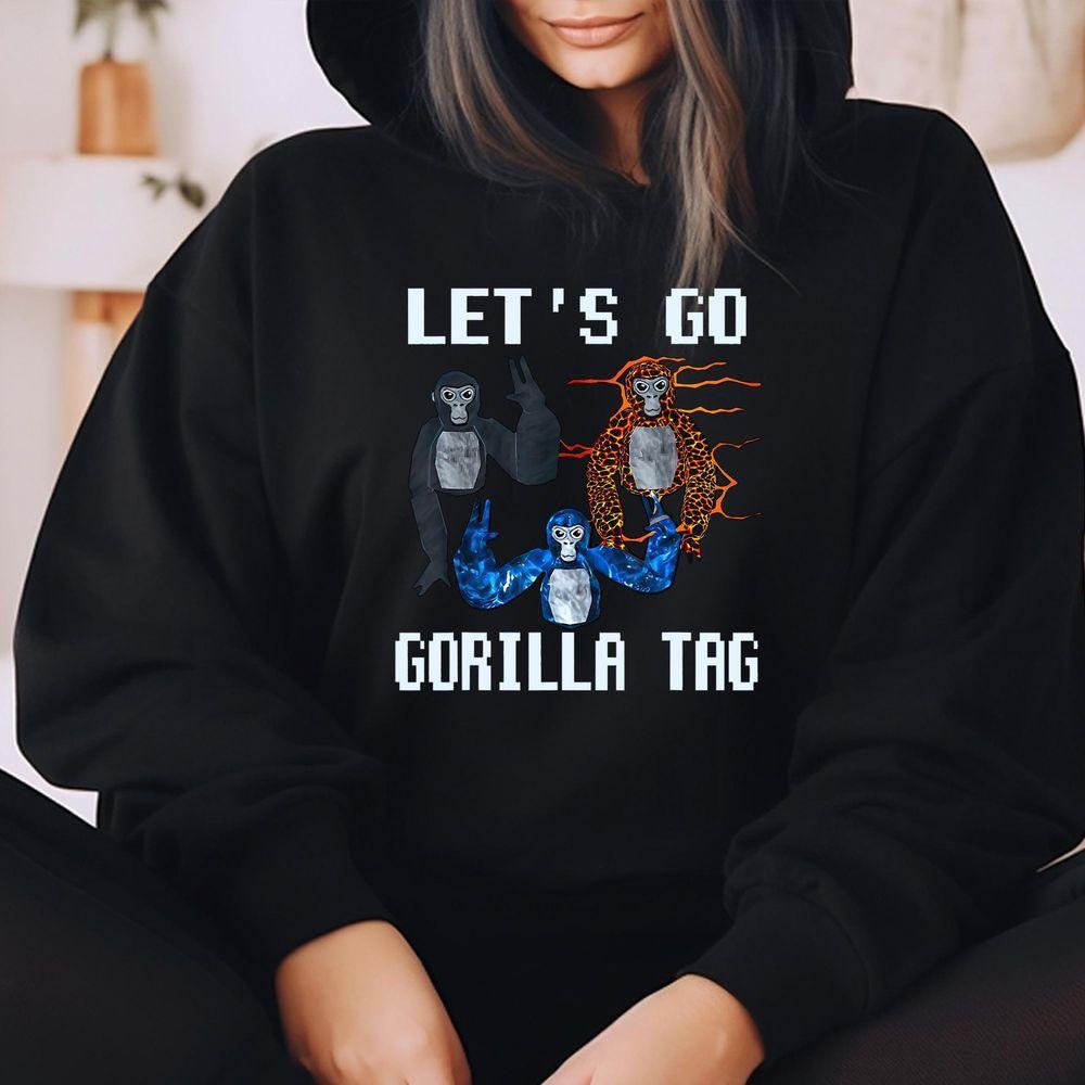 Lets Go Gorilla Tag Monke Vr Game Kids Adults Tshirt Lets Go Gorilla Tag Monke Vr Game Kids Adults Tshirt