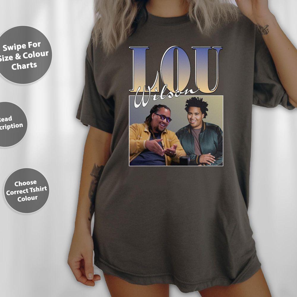 Lou Wilson 90s Style Homage Tshirt Lou Wilson 90s Style Homage Tshirt