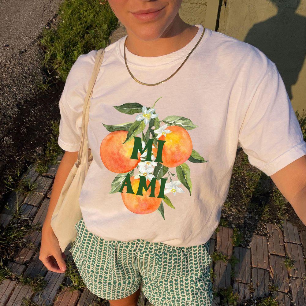 Miami Graphic Citrus Fruit Awesome Shirt Miami Graphic Citrus Fruit Awesome Shirt