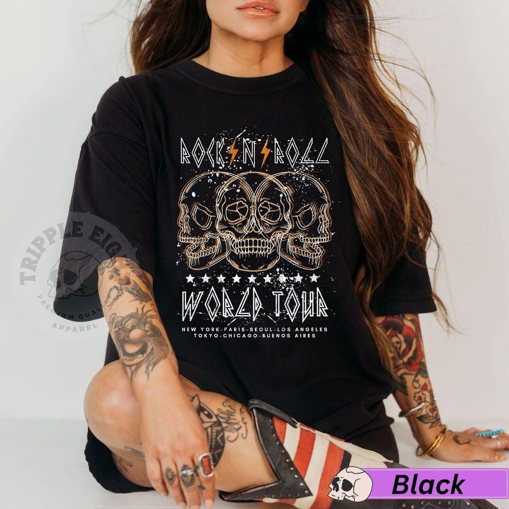Rock World Tour Skull Tshirt Rock World Tour Skull Tshirt